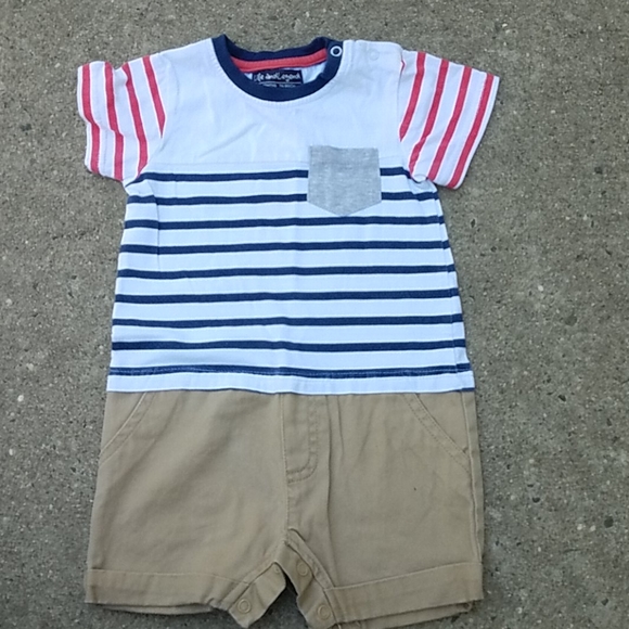 Life and Legend Striped Romper - Picture 1 of 3